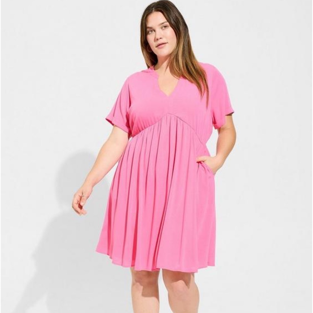 Torrid Mini Washable Gauze Hi Low Waist Tunic Dress